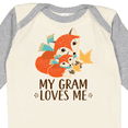 thumbnail image 4 of Inktastic My Gram Loves Me Fox Grandchild Boys or Girls Long Sleeve Baby Bodysuit, 4 of 5