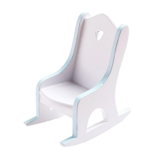 Silla Mecedora de Juguete Zulema para Decoración de Casa de Muñecas Miniatura