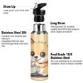 thumbnail image 3 of Sports Bottle，Cartoon Cute Dog Drink Coffee10.8"×2.8"The Inside of The Kettle Is Made of Food Grade 304 Stainless Steel, 3 of 6