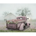 thumbnail image 2 of Deiter, Lori 24x20 Black Ornate Wood Framed with Double Matting Museum Art Print Titled - Pink Flower Truck, 2 of 4