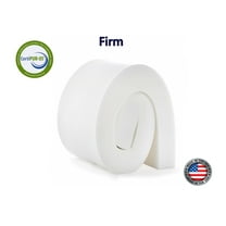 High Density Upholstery Foam Cushion 6"x 24"x 80" (Firm) 1.8 lb/per cubic ft density with a 48lb ILD) Couch Cushion Replacement, Foam Padding (White) by Ritchie Foam & Mattress
