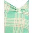 thumbnail image 3 of Camiseta anudada típica del cuello asimétrico Rosegal Camisetas tallas grandes, 3 of 5