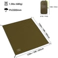 thumbnail image 4 of Gold Armour Tent Footprint, Camping Tarp Waterproof Ultralight Floor and Ground Tarps for Camping, Black 120in x 120in (10x10ft), 4 of 7