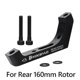 thumbnail image 4 of R160P-D Rear Flat-Mount to Post-Mount Caliper Adapter for 160mm Rotor Road Disc Brake FM to PM, 4 of 5
