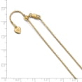 thumbnail image 3 of Sterling Silver 1.1 mm Gold-plated Adjustable Box Chain, 3 of 3