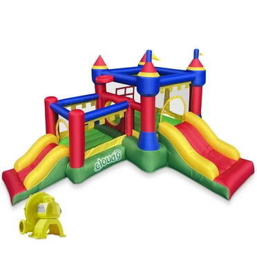 Cloud 9 Castle Bounce House with Blower - Inflatable Bouncer for Kids