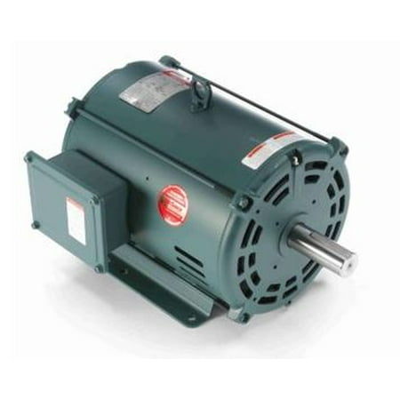 213t Frame Rigid Base - 10 hp 3510 RPM 213T Frame 208-230/460V Open Drip Leeson Electric Motor # 140753