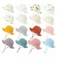 thumbnail image 3 of TELOLY Baby Hats 0-6 Months,100% Pure Cotton Material Baby Hats,Lightweight Soft Hat Body Toddler Hat,White1, 3 of 4