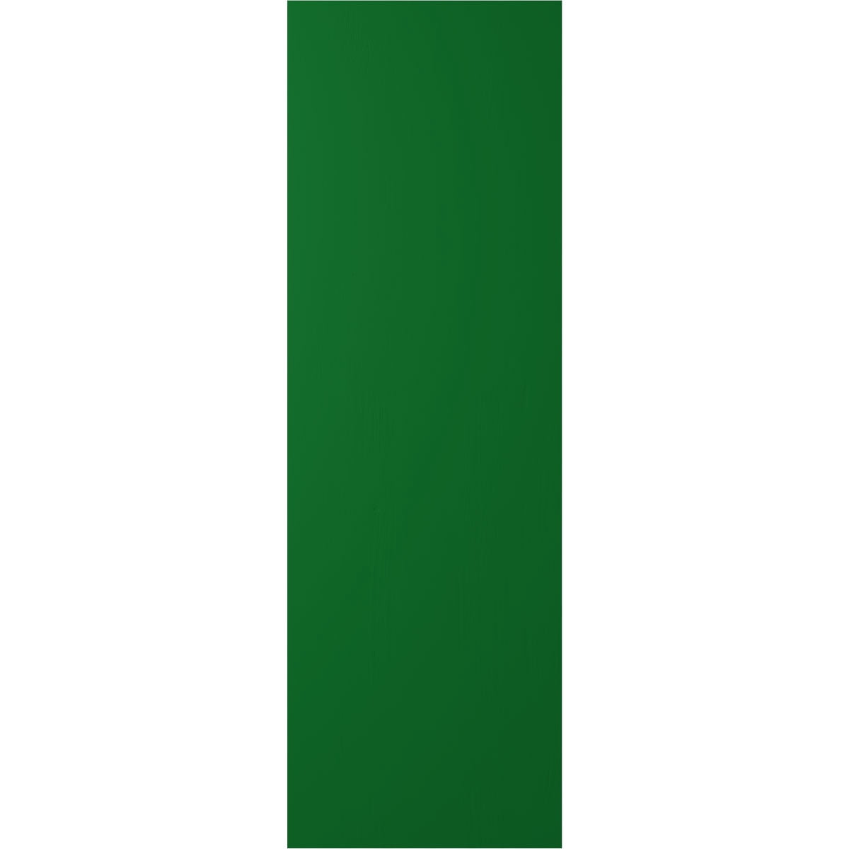 Ekena Millwork 17 1/2"W x 40"H Americraft Five Board (2 Batten) Exterior Real Wood Joined Board-n-Batten Shutters w/ Z-Bar (Per Pair), Viridian Green