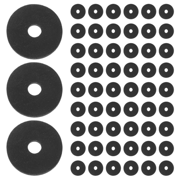 NICEXMAS 100Pcs Black Rubber Flat Washers for Faucet Repair Durable Sealing Gasket Rings