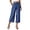 C-BU1441, variant on DHFJKG Women Denim Capri Pants Summer Lightweight Stretch Soft Loose Fit Straight Leg Casual Drawstring Jeans Pants Trendy Trousers