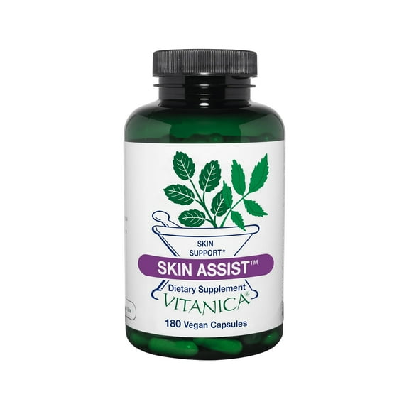 Vitanica Skin Assist, Skin Support, Vegan, 180 Capsules