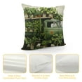 thumbnail image 4 of HENGT Pillowcase Shamrock Truck from St Patrick's Day Spring Pillow Covers Happy Shamrock Sofa Couch Cushion Case for Outdoor Home Decor Green Lucky Shamrock Pillow Case, 4 of 5