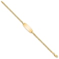 thumbnail image 3 of Auriga Fine Jewelry 14K Yellow Gold Semi-Solid Oval Anchor Id Bracelet 5.5 inch for Women, 3 of 5