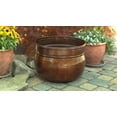 thumbnail image 3 of Liberty Garden Decorative Vintage Steel Rustic Garden Hose Storage Pot, 3 of 6