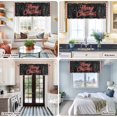 thumbnail image 5 of Merry Christmas Farmhouse Short Window Curtain Valances, Black Xmas Star Red Stripes Winter Rod Pocket Kitchen Valances for Living Room Bedroom Bathroom Cafe 42" x 12", 5 of 8
