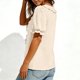thumbnail image 5 of Camisas de Manga Corta para las Mujeres Blusa de Suéter de Cuello en V Casual para las Mujeres, Top de Estiramiento Suave para Uso Diario Y de Fiesta, 5 of 7