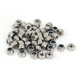thumbnail image 1 of Unique Bargains Nylock en Acier Inoxydable M4 304 Insert en Nylon Autobloquant Écrous Hexagonaux 50 Pcs, 1 of 1