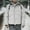 White, variant on TIANZEN Men's Winter Thickened Casual Thermal Top Winter Warm Hooded Coat Leather Jacket with Zippers on Sleeves down Jacket in A Bag Men