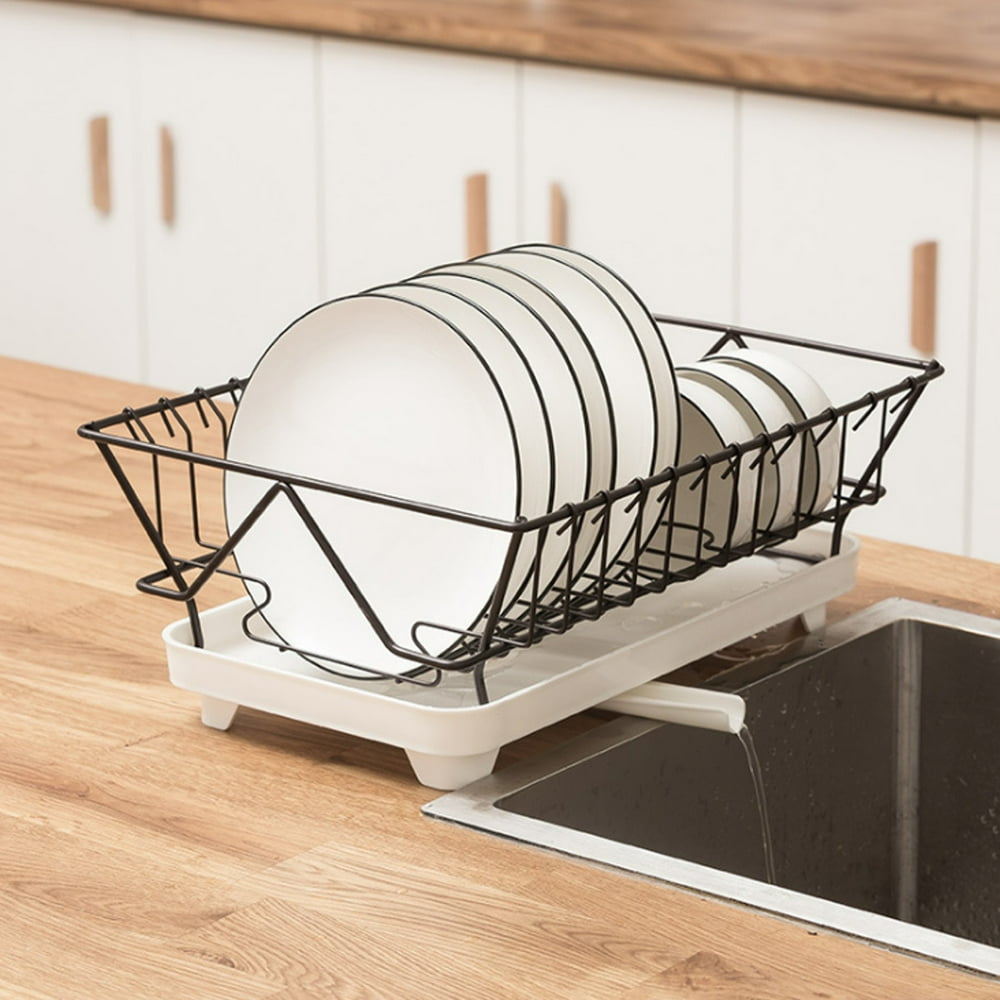 Dish Drying Rack Over The Sink Dish Drainer Dish Rack, Iron & Plastic