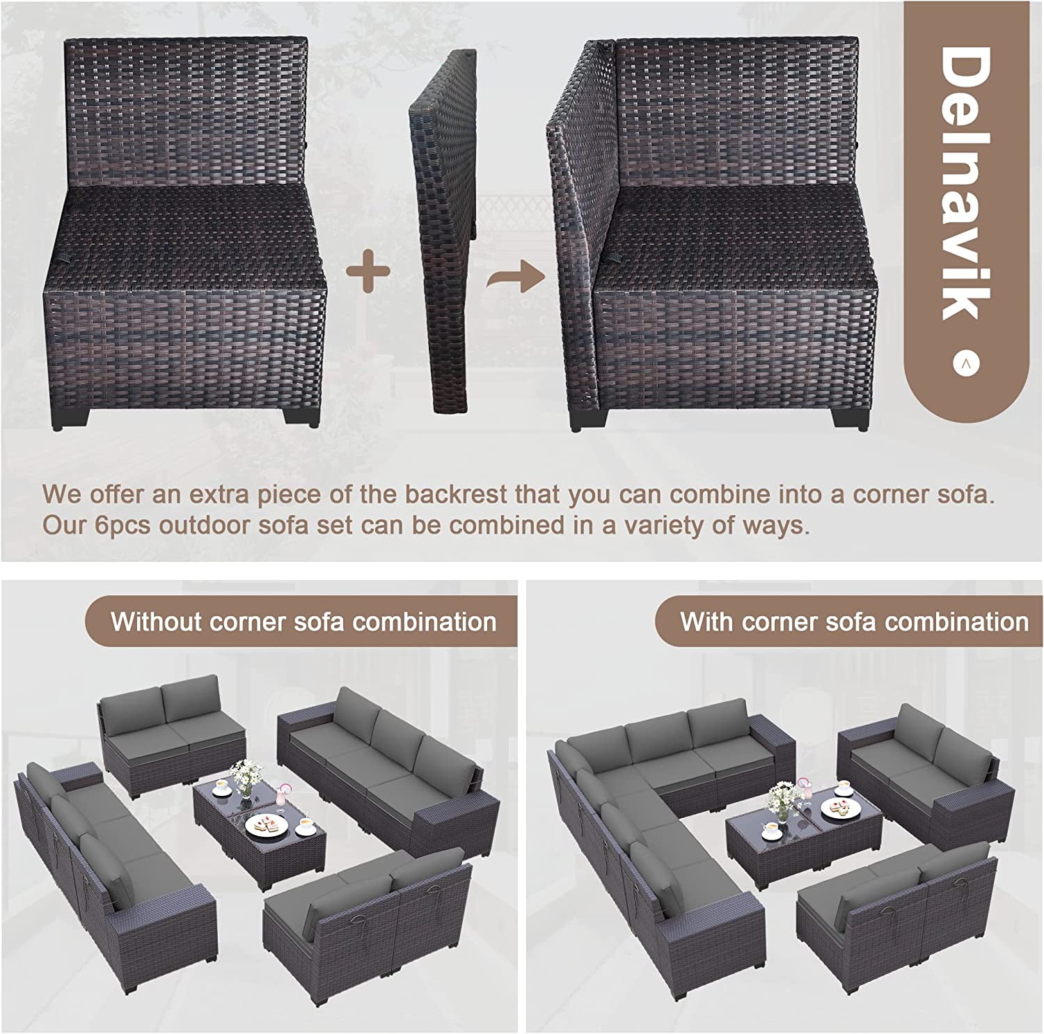 Plastic rattan garden sofa hotsell