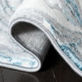 thumbnail image 5 of SAFAVIEH Meadow Giovanni Abstract Area Rug, Grey/Blue, 6'7" x 6'7" Square, 5 of 7