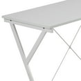 thumbnail image 4 of New White L-Shaped Computer Desk with CPU Holder & X-Frame, 62.5" Wide Corner Desk for Office, 4 of 6