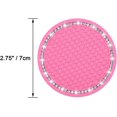 thumbnail image 4 of LLC 4 Pack Pink PVC Car Coasters - Anti-Slip Universal Vehicle Cup Holder Inserts (2.75 Diameter), 4 of 5