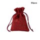 thumbnail image 3 of Bolsa de arpillera de estilo Vintage, 50 Uds., saco de yute, accesorios de joyería de lino Natural, bolsa de almacenamiento de viaje, Mini Almacenamiento y organización del hogar Vino rojo 7*9cm Moyic HA070894-01, 3 of 6