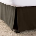 thumbnail image 2 of Elegant Comfort1500 Series Wrinkle & Fade Resistant Bed Skirt / Dust Ruffle - Pleated Tailored 14inch Drop, Full , Chocolate Brown, 2 of 2