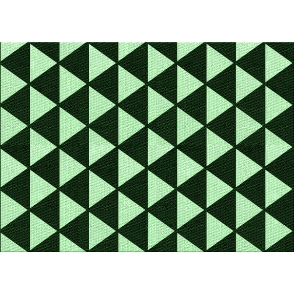 Ahgly Company Indoor Rectangle Patterned Night Black Area Rugs, 2' x 5'