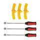 thumbnail image 5 of 3 piezas de palanca de cuchara para neumáticos, palanca para neumáticos de bicicleta, herramienta de reparación, profesional premium Amarillo, 5 of 9