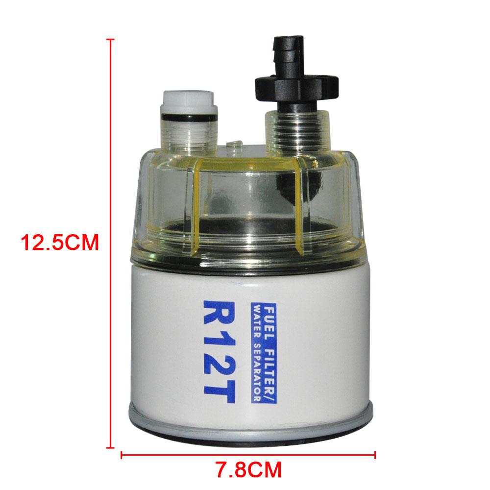 Collection Bowl-R12S R12T Fuel Filter, Spin-on Water and Fuel Filter, Lawn Mower, Outboard, Marine Diesel Engine