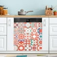 thumbnail image 5 of Mexican Talavera Red Dishwasher Magnet Covers for The Front Magnetic Dishwasher Decorative Cover Home Cabinet Decals 23" x 26" Refrigerator Door Decor, 5 of 6