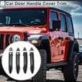 thumbnail image 2 of Unique Bargains Door Handle Cover for Honda Accord 2013-2017 Durable Tailgate Handle Cover ABS 1 Set Carbon Fiber Black, 2 of 7
