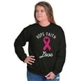 thumbnail image 4 of Hope Faith love Breast Cancer Ribbon Women Plus Size Crewneck Sweatshirt Brisco Brands 2X, 4 of 5