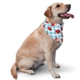 thumbnail image 2 of Disketp Flowers and Lady Bugs Dog Bandanas 1PC Triangle Adjustable Puppy Bandana Bib Handkerchief for Large Medium Girl Dogs Pets Gift, 2 of 6