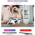 thumbnail image 3 of Compatible with Samsung Galaxy S23 Plus Protective Case,Heavy Duty Shockproof Armor Phone Case with 360° Rotating Metal Ring Holder Kickstand Military Grade Protection Rugged Cover,Silver, 3 of 8