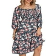 thumbnail image 1 of Robe Smockée à Manches Longues pour Femmes avec Imprimé Floral, 1 of 9
