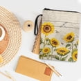 thumbnail image 3 of HELLHERO Butterfly and Sunflower Pattern Book Cover Sleeve Pouch with Handle for Reading Lovers Books Sleeve Storage & Portability for Travel, 3 of 8