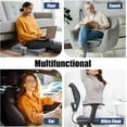 thumbnail image 5 of Tufted Furry Recliner Seat Cushion for Elderly, 20x20in Thick Foam Cushion with Non-Slip Backing, Comfortable Floor Pillow for Chair, Car, Office, 5 of 6