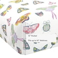 thumbnail image 6 of Mainstays Kids Microfiber Bed Sheet Set, Twin, Butterfly, 3 Pieces, 6 of 10