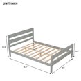 thumbnail image 5 of Bellemave Full Bed Frames,Wood Platform Bed with Headboard and Footboard, Full Size Sleigh Bed with Wood Slat Support, No Box Spring Needed (Gray), 5 of 8
