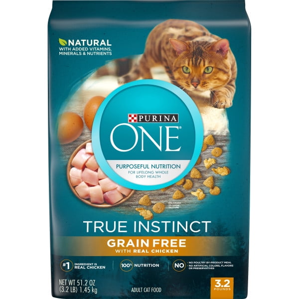 purina one dry cat food chicken