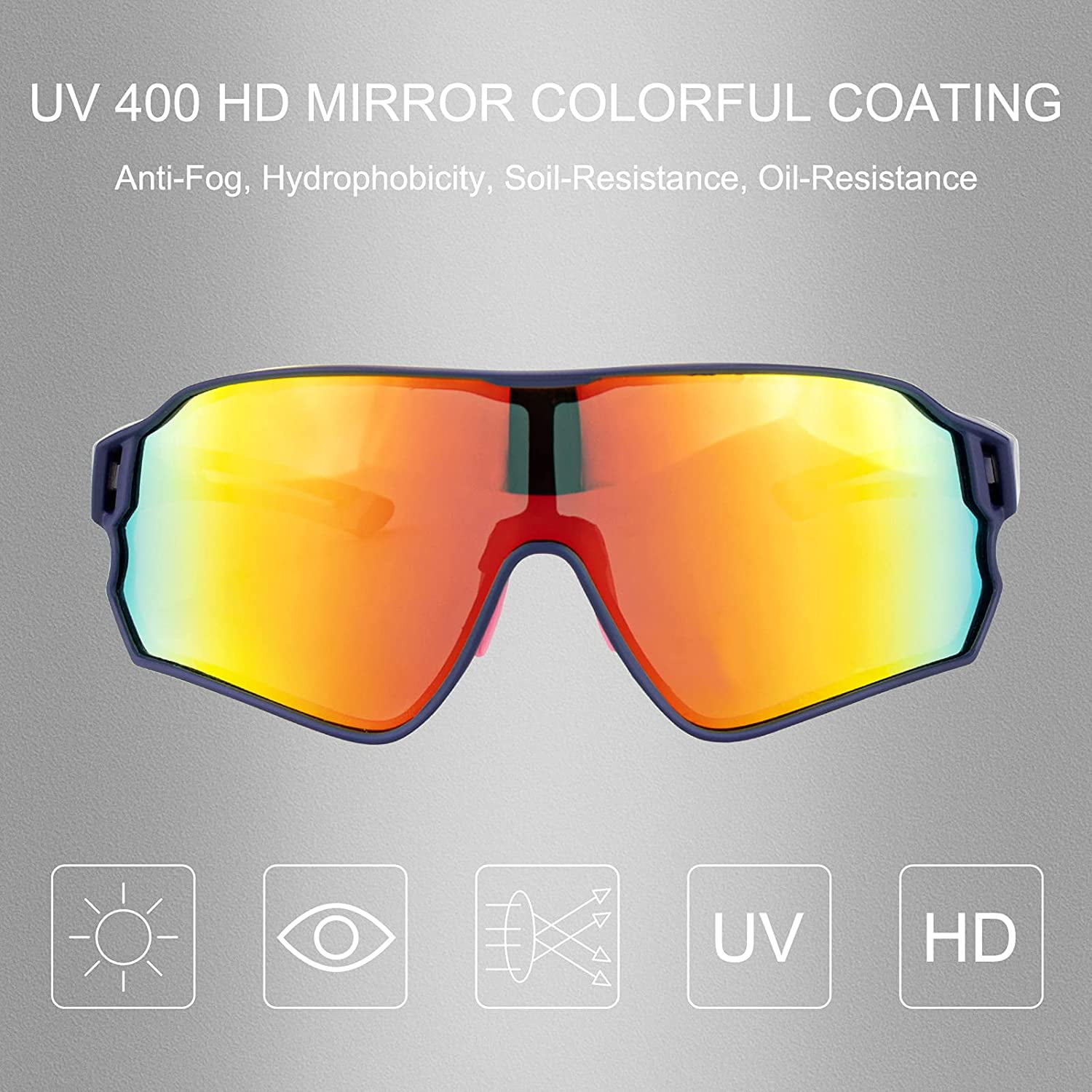 ROCKBROS Polarized Sunglasses UV Protection for Women Men Cycling Sunglasses
