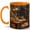 Orange, variant on Cozy Rainy Reading Coffee Mug, Cat Window Book Mug, Warm Cottagecore Library Ceramic Mug, Book Lover Cat Lover Gift Cup, 11 oz