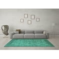 thumbnail image 3 of Ahgly Company Indoor Rectangle Oriental Turquoise Blue Industrial Area Rugs, 7' x 9', 3 of 4