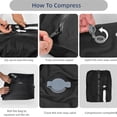 thumbnail image 3 of Overpackbag Compression Bags, Pack More, Pay Less, Waterproof Bags for Luggage, Suitcase, Backpack (Gray*2), 3 of 7
