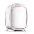 thumbnail image 1 of Graflsoa Portable 6L Dual-Purpose Mini Fridge for Car and Home - Compact Cooling & Heating Solution for Drinks, Food, and Cosmetics - Pink/White, 220V & Car Adapter Included, 1 of 6