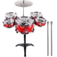 thumbnail image 1 of WRITWAA Children's Musical Instruments Jazz Drum Set with for Hand Eye Coordination 1 Set, 1 of 5